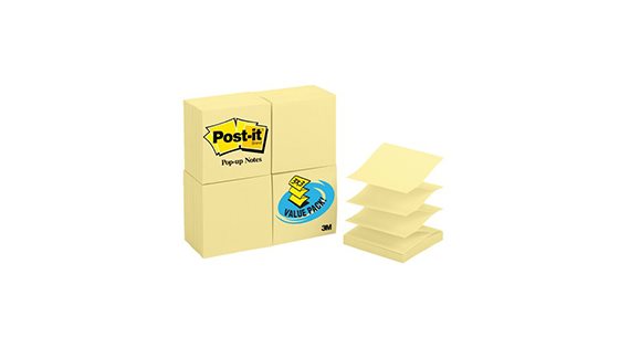 Post-it Super Sticky Notes 654-15SSCP, Assorted Bright Colors, 3 x