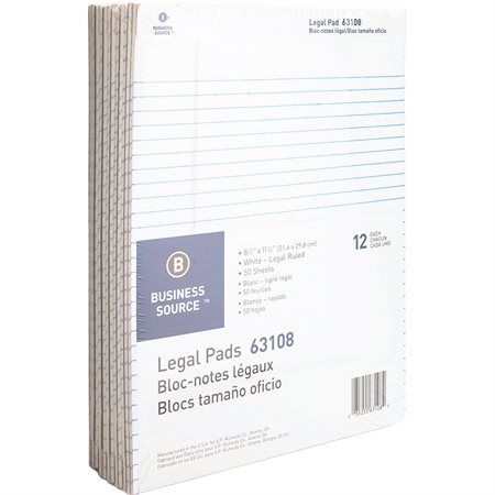 Hilroy® Bloc-notes avec perforations, Ligné, 8-1/2 x 11, 3