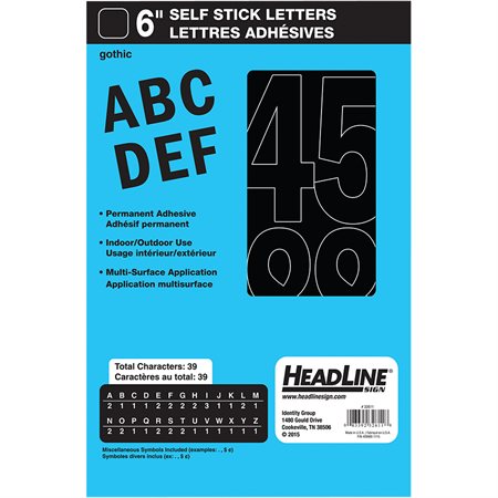 Geosign Vinyl Letters and Numbers