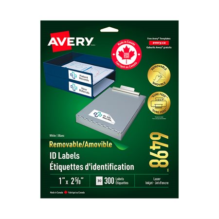 Removable I.D. labels