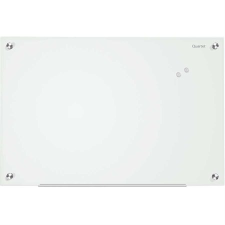 Glass Boards Infinity Glass Dry Erase Board Quartet Magnetic 48 X 36 In White