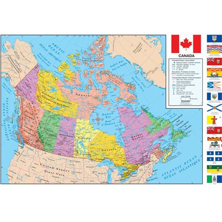 Geopolitical Canada Map