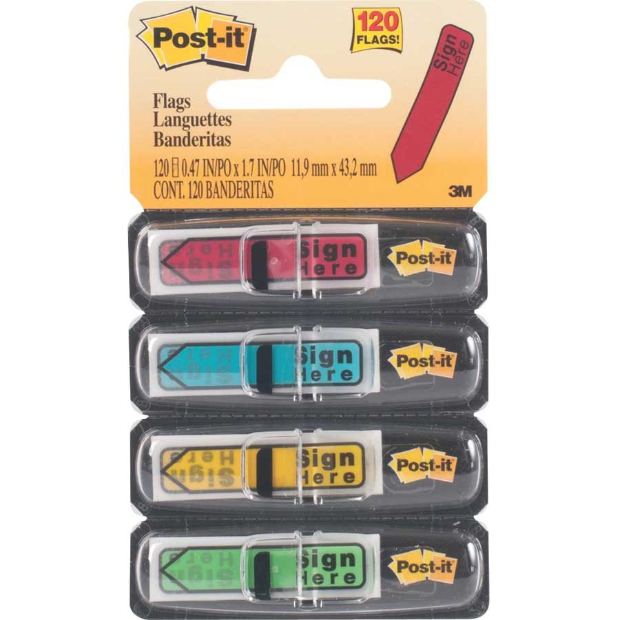 Languettes fléchées Sign Here Postit®