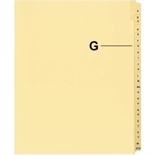 Offix® Alphabetical Litigation Index Dividers