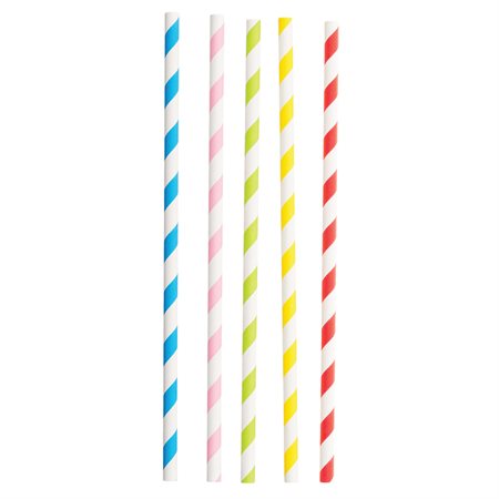 Pailles en papier compostables