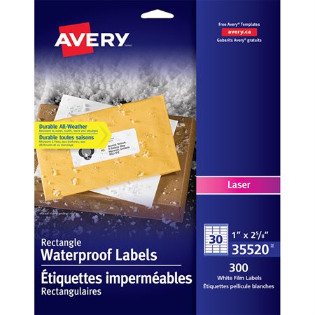Rectangle Waterproof Film Labels