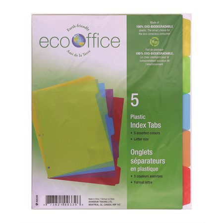 Intercalaires en poly assortis