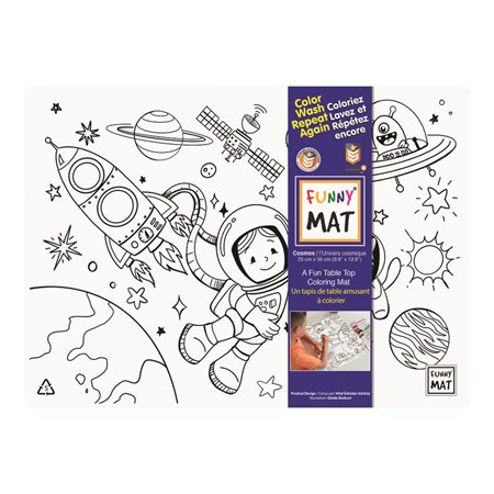 Table Top Colouring Mat, Space Table Top Colouring Mat, Space