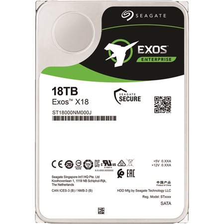Disque dur interne 18 To Exos X18