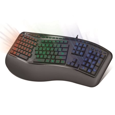 Color Illuminated Ergonomic Keyboard