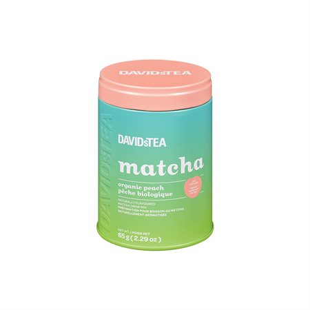 Boîte de matcha à la pêche