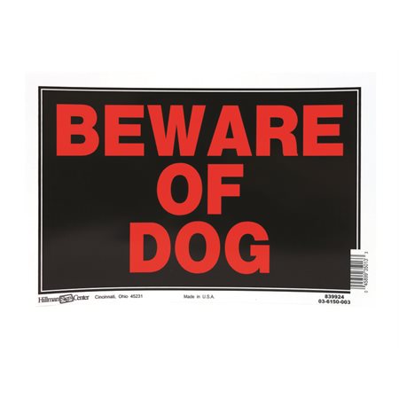 Beware of Dog Sign