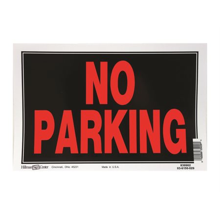 No Parking Sign